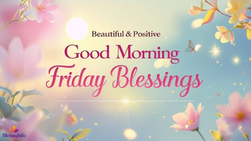 Beautiful & Positive Good Morning Friday Blessings
