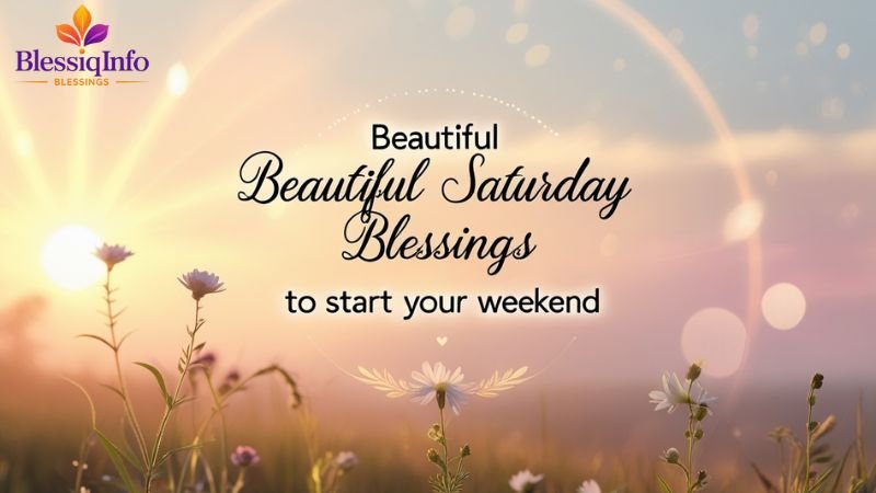 Beautiful Saturday Blessings to Start Your Weekend