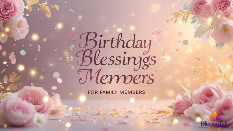 Birthday Blessings for Family Members