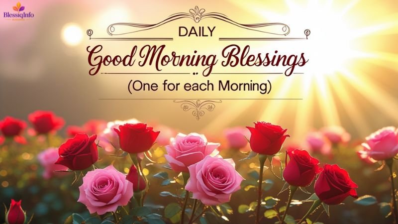 Daily Good Morning Blessings (One For Each Morning)
