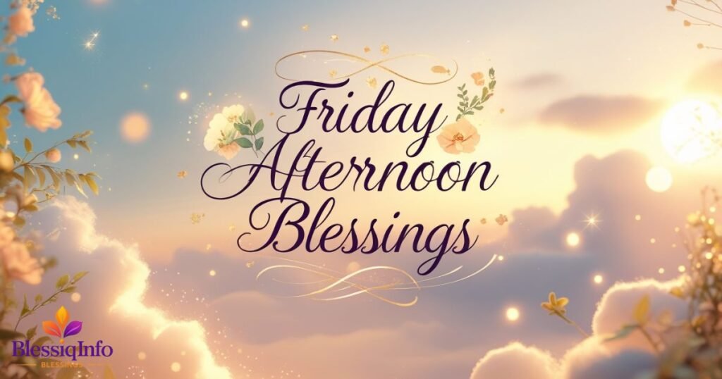 Friday Afternoon Blessings