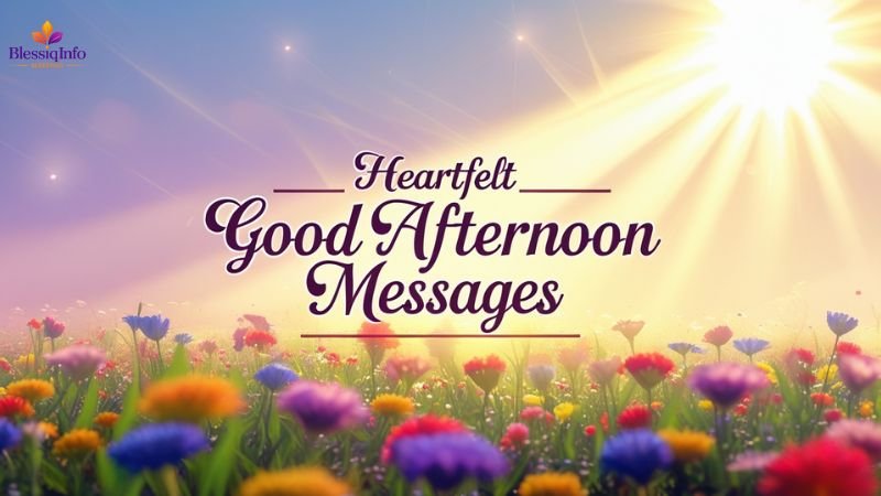 Heartfelt Good Afternoon Messages