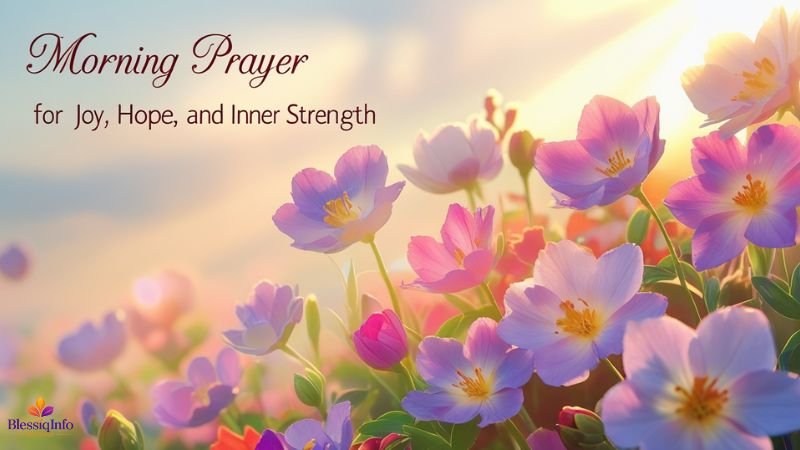 Morning Prayer for Joy, Hope, and Inner Strength