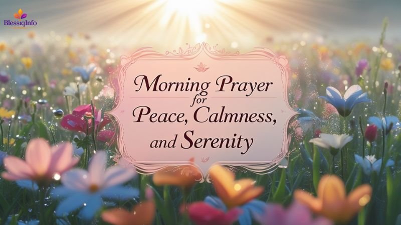 Morning Prayer for Peace, Calmness, and Serenity