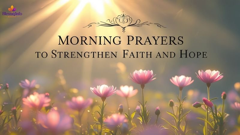 Morning Prayers to Strengthen Faith and Hope