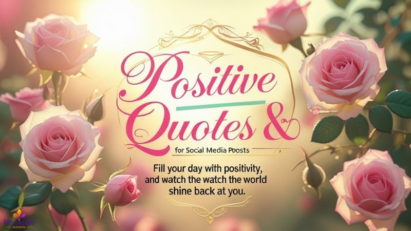 Positive Quotes & Captions for Social Media Posts