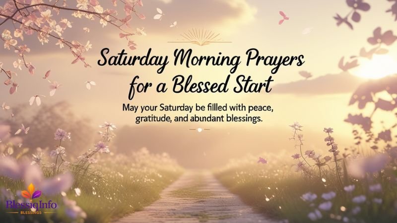 Saturday Morning Prayers for a Blessed Start