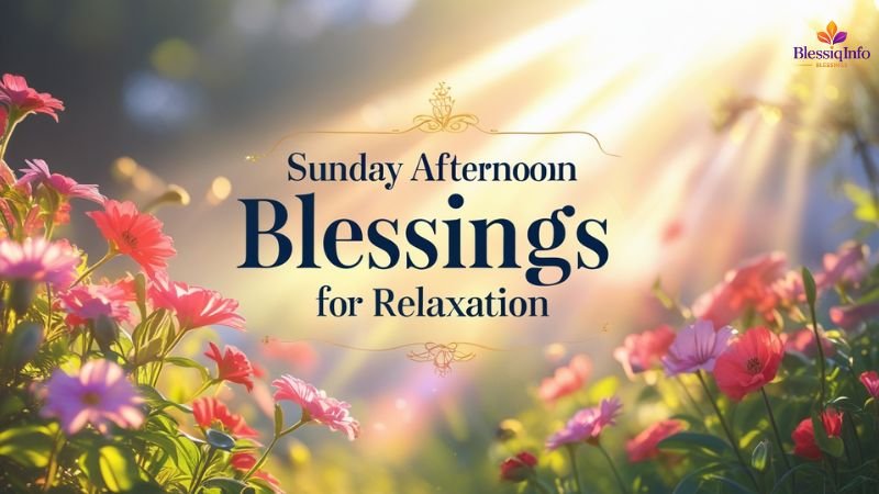 Sunday Afternoon Blessings for Relaxation