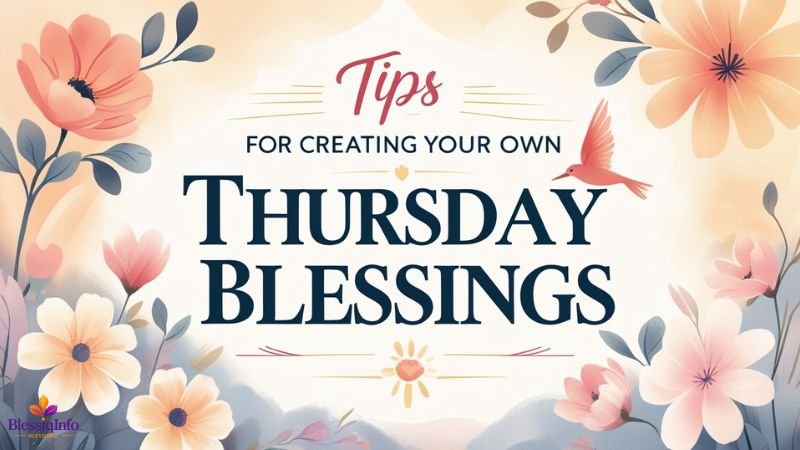 Tips for Creating Your Own Thursday Blessings