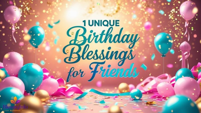 Unique Birthday Blessings for Friends