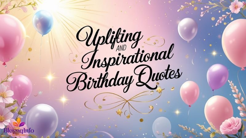 Uplifting and Inspirational Birthday Quotes
