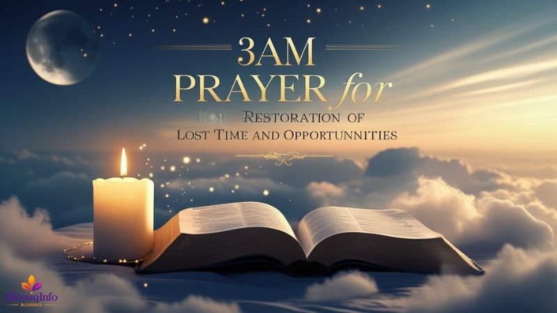 3am Prayer for Restoration of Lost Time and Opportunities
