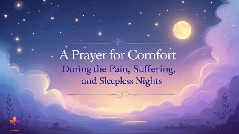 A Prayer for Comfort During Pain, Suffering, and Sleepless Nights