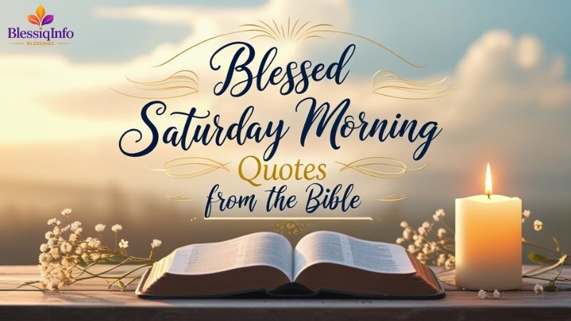 Blessed Saturday Morning Quotes from the Bible