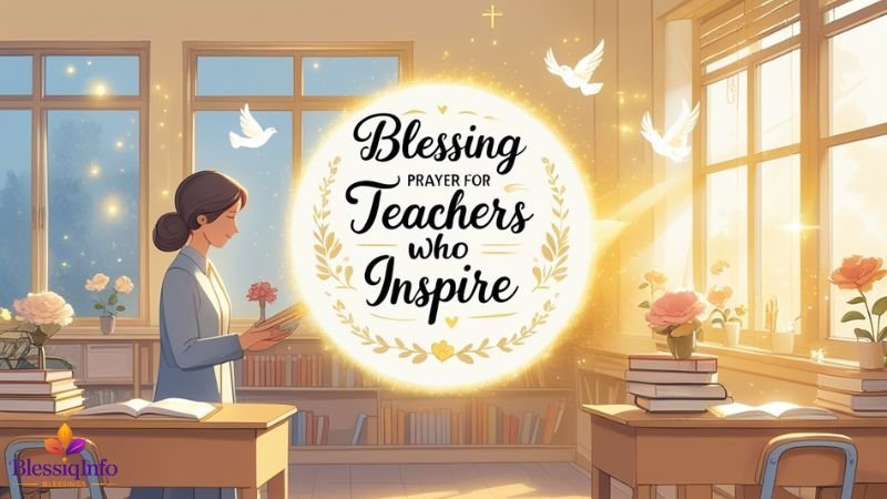 Blessing Prayer for Teachers Who Inspire