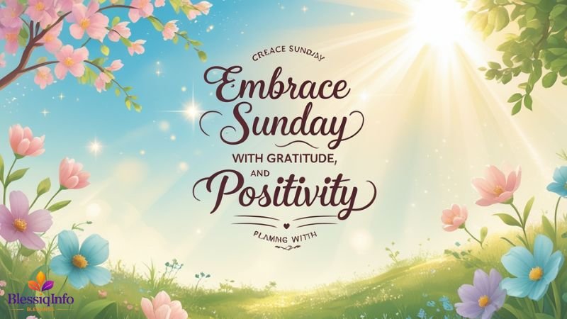 Embrace Sunday with Joy, Gratitude, and Positivity