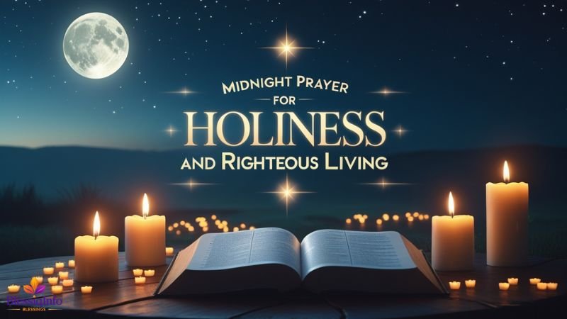 Midnight Prayer for Holiness and Righteous Living