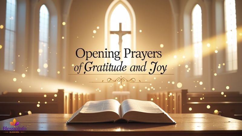 Opening Prayers of Gratitude and Joy