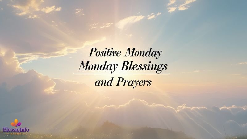 Positive Monday Blessings and Prayers