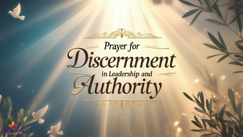 Prayer for Discernment in Leadership and Authority