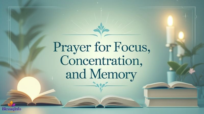 Prayer for Focus, Concentration, and Memory