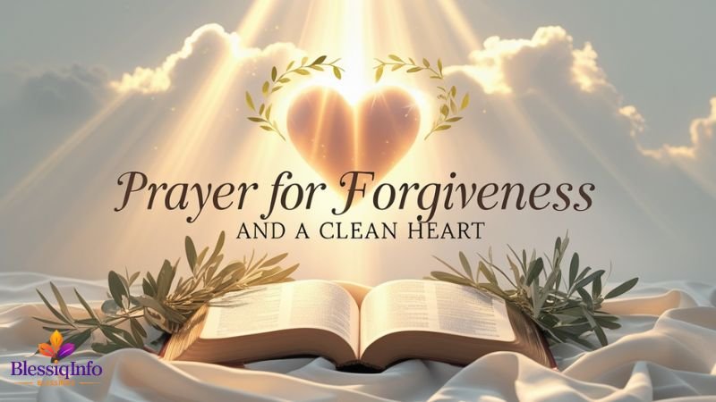 Prayer for Forgiveness and a Clean Heart