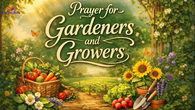 Prayer for Gardeners and Growers