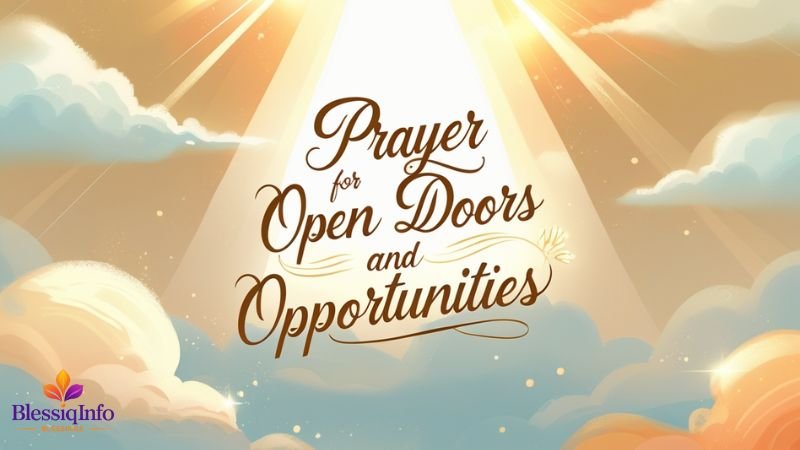 Prayer for Open Doors and Opportunities