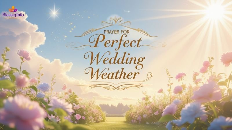 Prayer for Perfect Wedding Weather