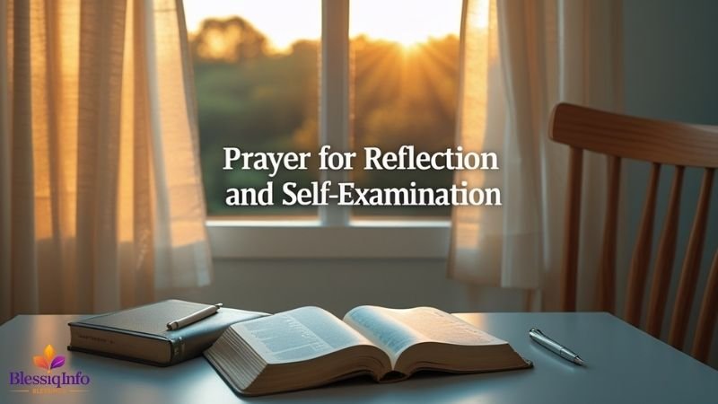 Prayer for Reflection and Self-Examination