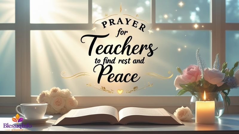 Prayer for Teachers to Find Rest and Peace
