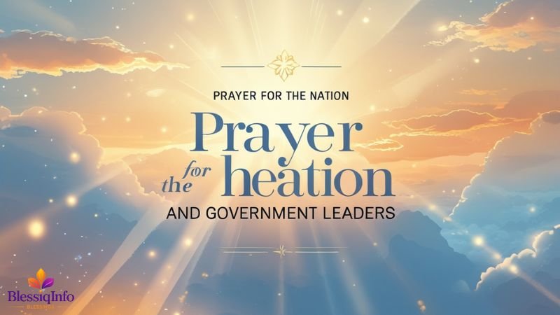 Prayer for the Nation and Government Leaders