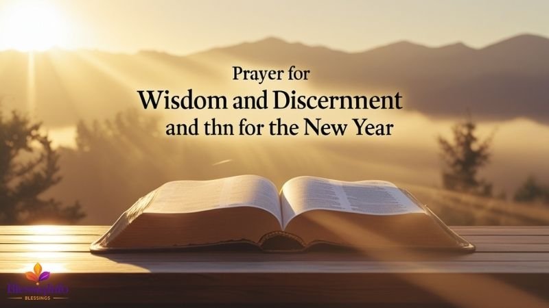 Prayer for Wisdom and Discernment for the New Year