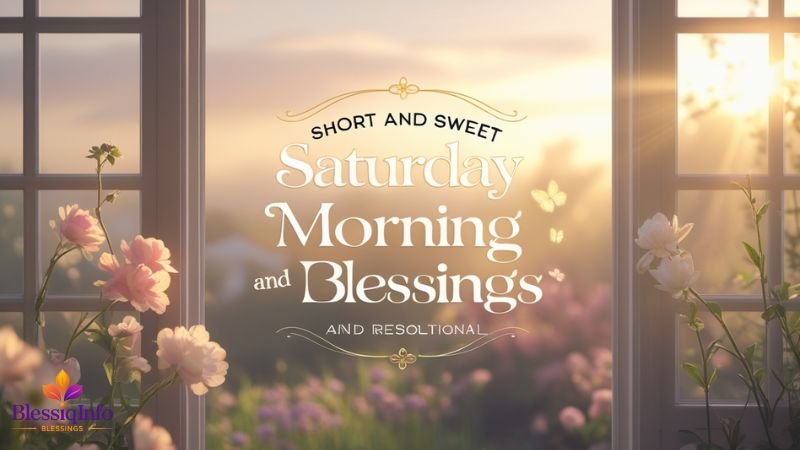 Short and Sweet Saturday Morning Prayers and Blessings