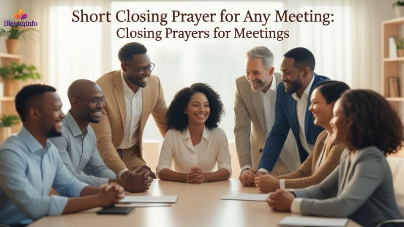Short Closing Prayer for Any Meeting: Closing Prayers for Meetings
