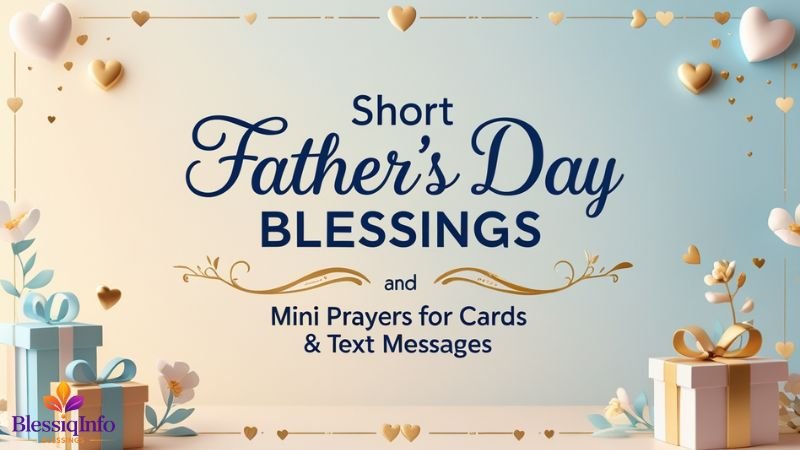Short Father Day Blessings and Mini Prayers for Cards & Text Messages