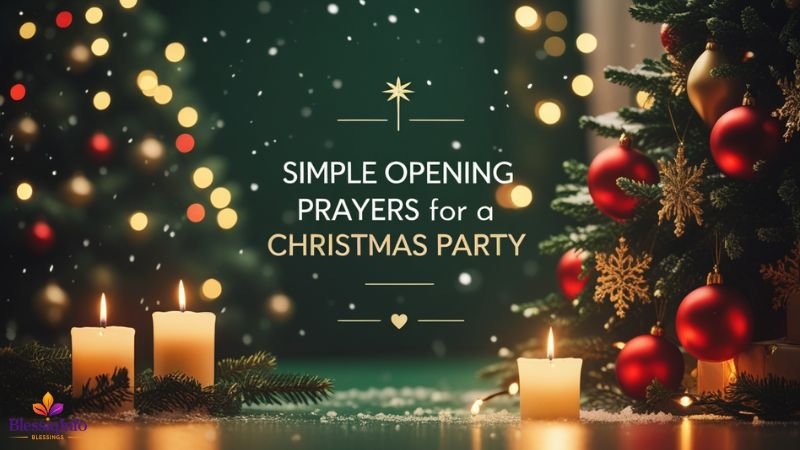 Simple Opening Prayers for a Christmas Party