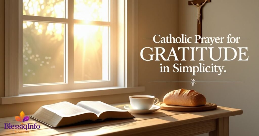 Catholic Prayer for Gratitude in Simplicity