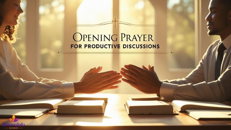 Opening Prayer for Productive Discussions