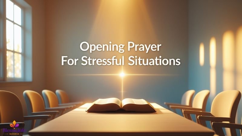 Opening Prayer for Stressful Situations