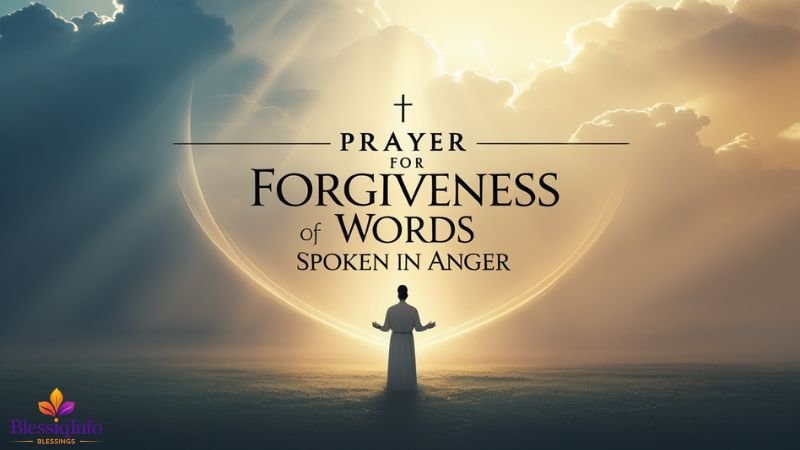 Prayer for Forgiveness of Words Spoken in Anger