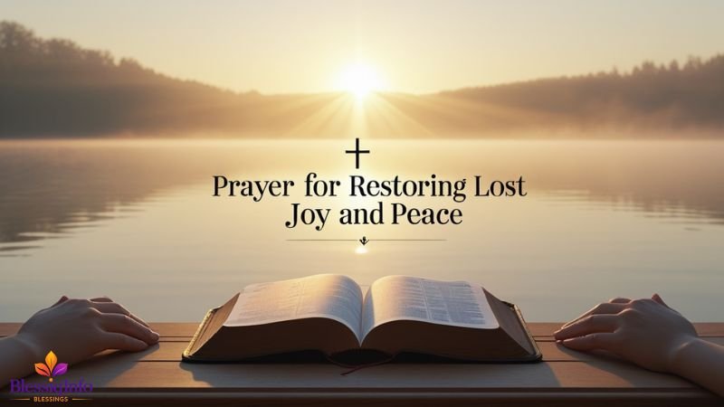Prayer for Restoring Lost Joy and Peace