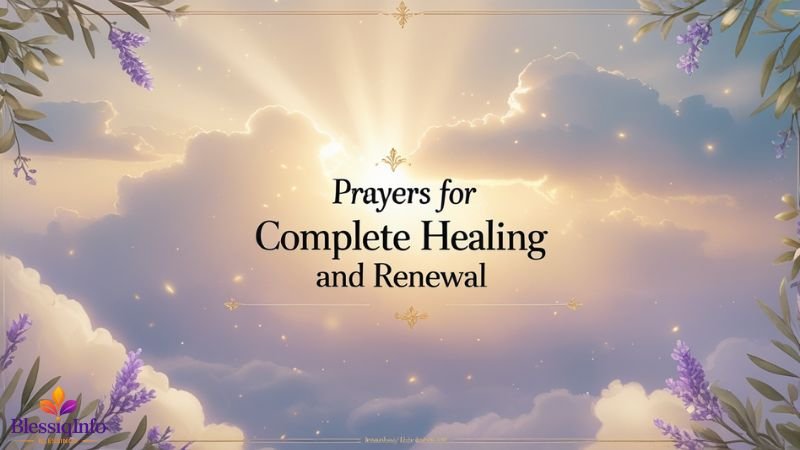 Prayers for Complete Healing and Renewal