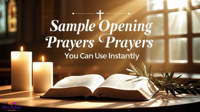 Sample Opening Prayers You Can Use Instantly