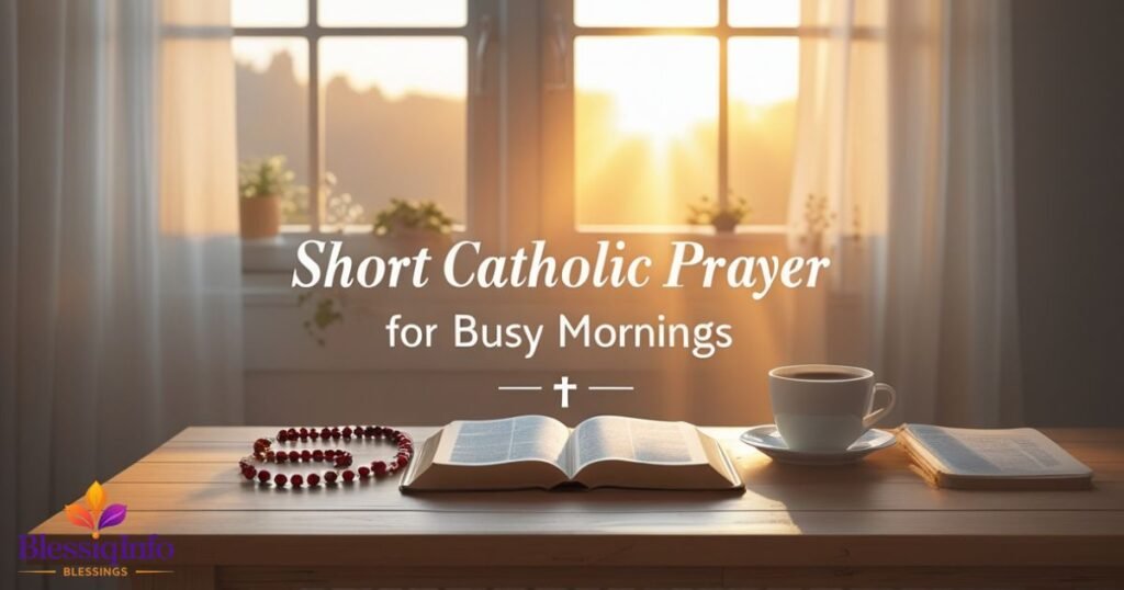 Short Catholic Prayer for Busy Mornings