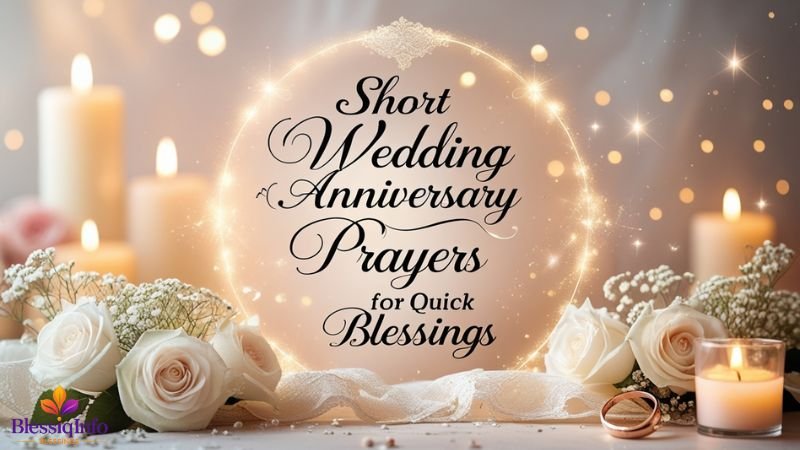 Short Wedding Anniversary Prayers for Quick Blessings