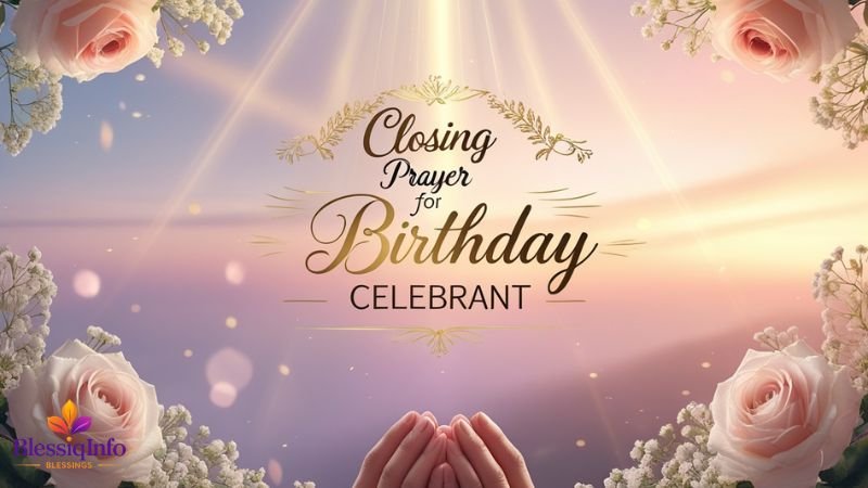 Closing Prayer For Birthday Celebrant