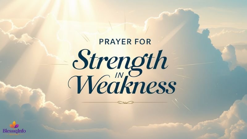 Prayer for Strength in Weakness
