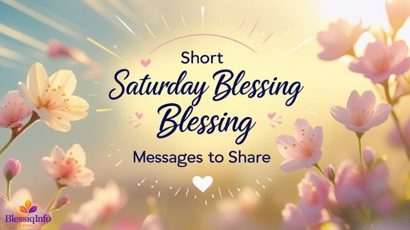 Short Saturday Blessing Messages to Share