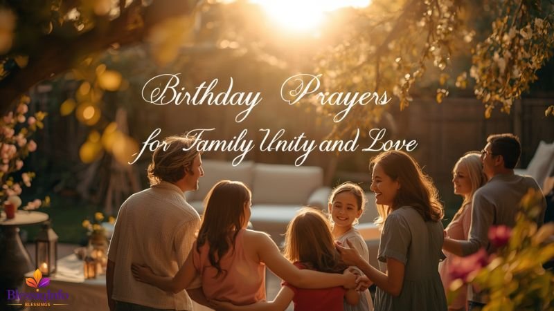 Birthday Prayers for Family Unity and Love